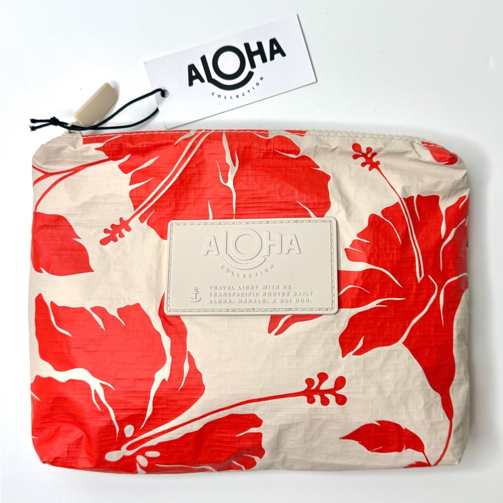 NWT Aloha Collection Small Pouch Special Edition Travel Pouch Splash-Proof Zip